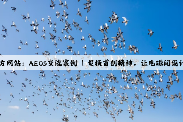 Kaiyun网页版官方网站：AEOS交流案例 | 发扬首创精神，让电磁阀设计开发有章可循！